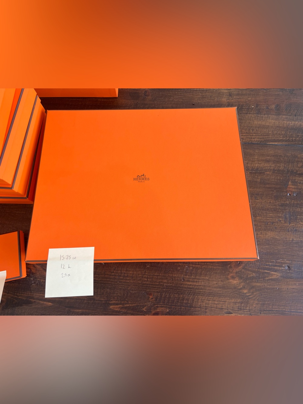 Hermes Orange Signature Gift Box
